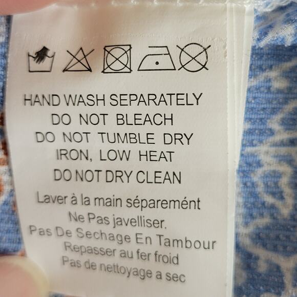 Glamorous Size 8 Blouse Boho Hippie V-Neck Pullover Ruffled Peplum Bell Sleeves - Picture 15 of 15